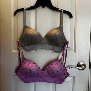 Victoria's Secret Gray and Purple Bras Intimates Collection